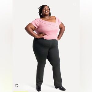 Betabrand Straight Leg Classic Pull On Dress Yoga Pant Work Professional Comfort